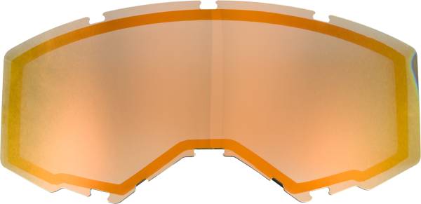 FLY RACING - DUAL LENS W/O VENTS ADULT ORANGE MIRROR/SMOKE - Image 1