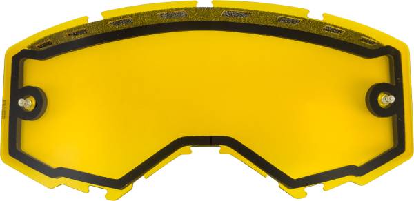 FLY RACING - DUAL LENS W/VENTS AND POST YELLOW - Image 1