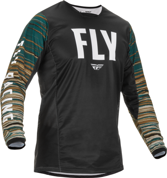 FLY RACING - KINETIC WAVE JERSEY BLACK/RUM 2X - Image 1