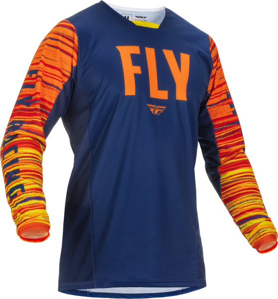 FLY RACING - KINETIC WAVE JERSEY NAVY/ORANGE 2X - Image 1