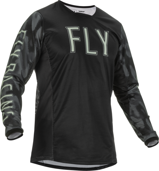 FLY RACING - KINETIC S.E. TACTIC JERSEY BLACK/GREY CAMO 2X - Image 1