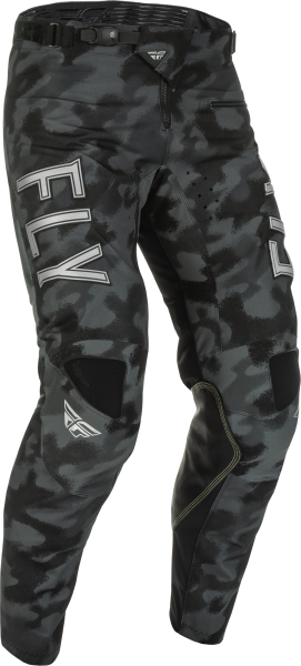 FLY RACING - KINETIC S.E. TACTIC PANTS BLACK/GREY CAMO SZ 28 - Image 1