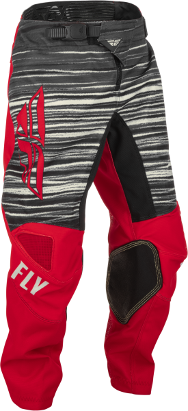 FLY RACING - YOUTH KINETIC WAVE PANTS RED/GREY SZ 18 - Image 1