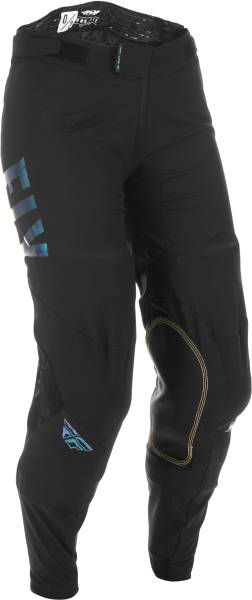 FLY RACING - WOMEN'S LITE PANTS BLACK/AQUA SZ 0/02 - Image 1