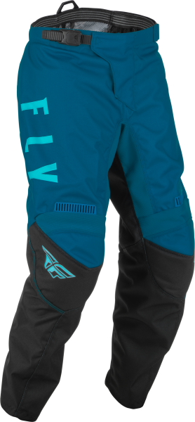 FLY RACING - YOUTH F-16 PANTS AQUA/DARK TEAL/BLACK SZ 18 - Image 1