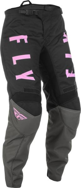 FLY RACING - WOMEN'S F-16 PANTS GREY/BLACK/PINK SZ 0/02 - Image 1