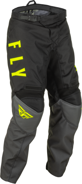 FLY RACING - YOUTH F-16 PANTS GREY/BLACK/HI-VIS SZ 18 - Image 1