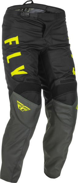 FLY RACING - F-16 PANTS GREY/BLACK/HI-VIS SZ 28 - Image 1