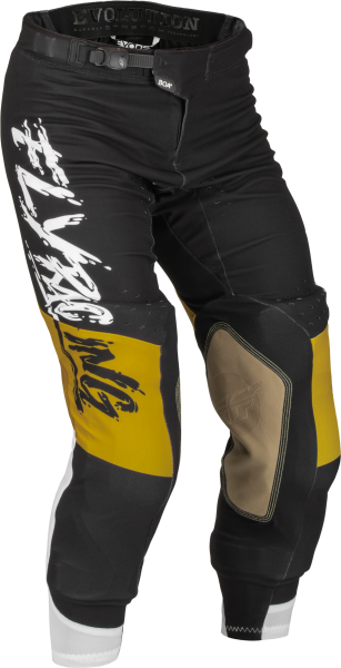 FLY RACING - EVOLUTION DST L.E. BRAZEN PANTS WHITE/GOLD/BLACK SZ 28 - Image 1