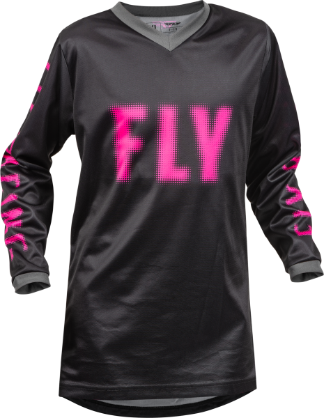 FLY RACING - YOUTH F-16 JERSEY BLACK/PINK YL - Image 1