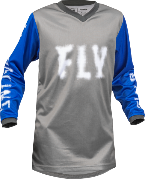 FLY RACING - YOUTH F-16 JERSEY GREY/BLUE YL - Image 1