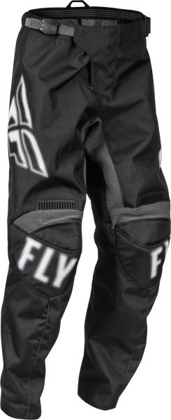 FLY RACING - YOUTH F-16 PANTS BLACK/WHITE SZ 18 - Image 1