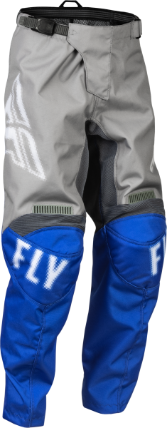 FLY RACING - YOUTH F-16 PANTS GREY/BLUE SZ 18 - Image 1