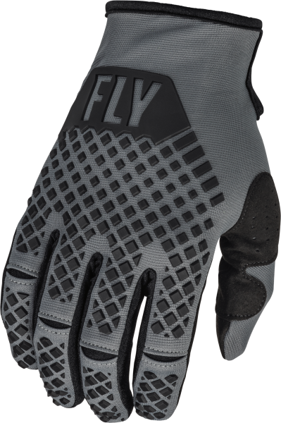 FLY RACING - YOUTH KINETIC GLOVES DARK GREY/BLACK YL - Image 1