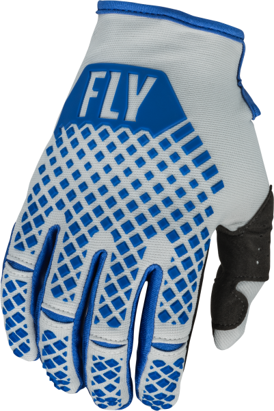 FLY RACING - YOUTH KINETIC GLOVES BLUE/LIGHT GREY YL - Image 1