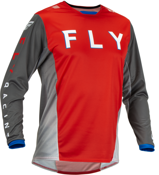 FLY RACING - KINETIC KORE JERSEY RED/GREY 2X - Image 1