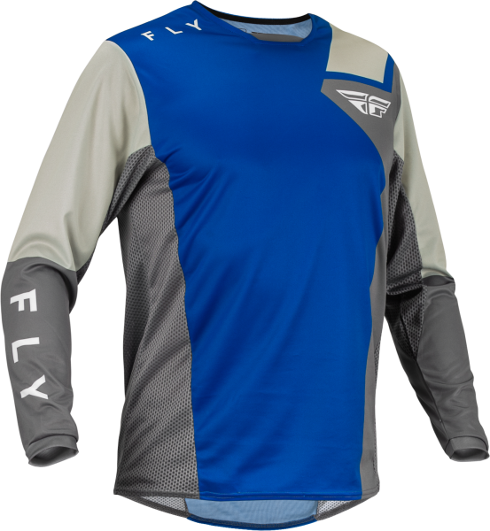 FLY RACING - KINETIC JET JERSEY BLUE/GREY/WHITE 2X - Image 1