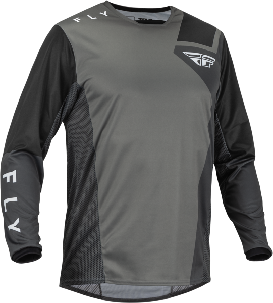 FLY RACING - KINETIC JET JERSEY GREY/DARK GREY/BLACK 2X - Image 1