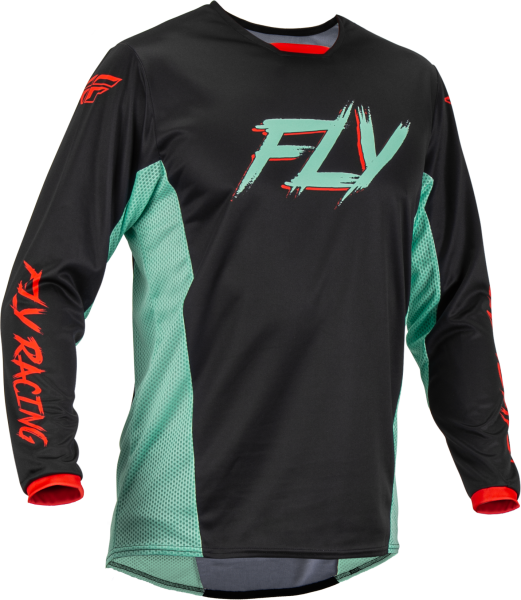 FLY RACING - KINETIC S.E. RAVE JERSEY BLACK/MINT/RED MD - Image 1