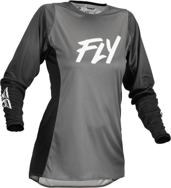 FLY RACING - WOMEN'S LITE JERSEY GREY/BLACK 2X - Image 1