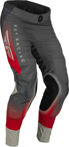 FLY RACING - YOUTH LITE PANTS RED/GREY SZ 26 - Image 1