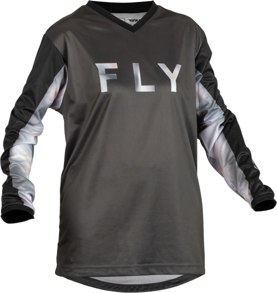 FLY RACING - WOMEN'S F-16 JERSEY BLACK/GREY 2X - Image 1