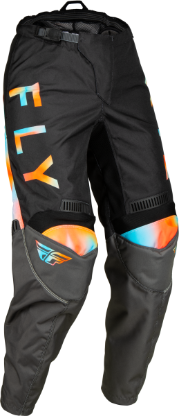 FLY RACING - WOMEN'S F-16 PANTS GREY/PINK/BLUE SZ 0/02 - Image 1