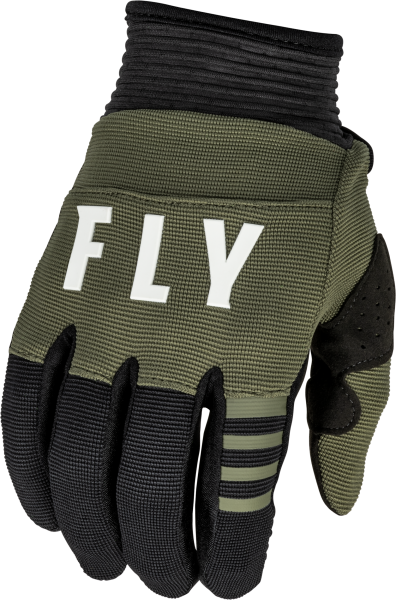 FLY RACING - YOUTH F-16 GLOVES OLIVE GREEN/BLACK YL - Image 1