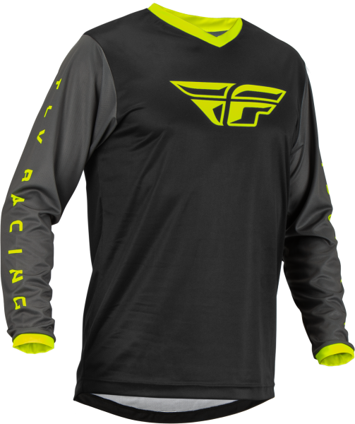 FLY RACING - F-16 JERSEY BLACK/GREY/HI-VIS 2X - Image 1