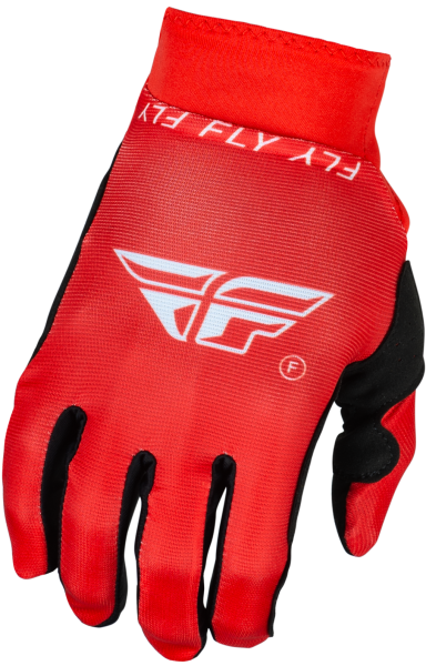 FLY RACING - YOUTH PRO LITE GLOVES RED/WHITE YL - Image 1