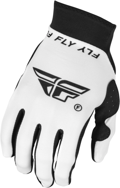 FLY RACING - YOUTH PRO LITE GLOVES WHITE/BLACK YL - Image 1