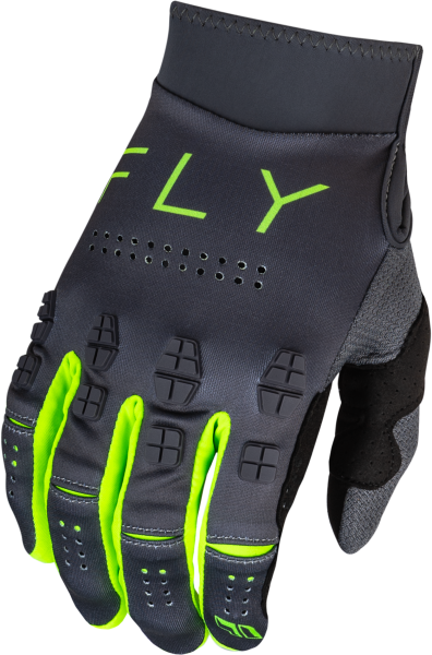 FLY RACING - EVOLUTION DST GLOVES CHARCOAL/NEON GREEN XS - Image 1