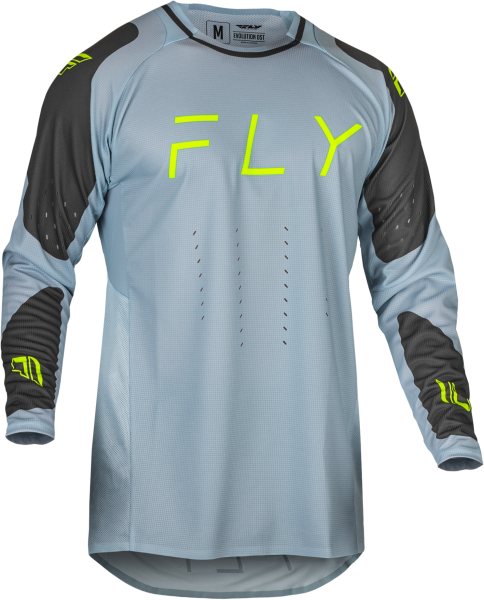 FLY RACING - EVOLUTION DST JERSEY ICE GREY/CHAR/NEON GREEN 2X - Image 1