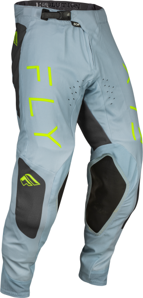 FLY RACING - EVOLUTION DST PANTS ICE GREY/CHAR/NEON GREEN SZ 28 - Image 1