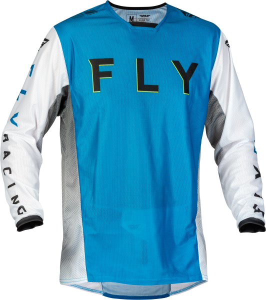 FLY RACING - KINETIC MESH KORE JERSEY BLUE/WHITE/HI-VIS 2X - Image 1