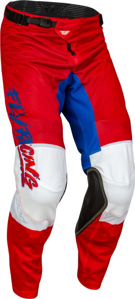 FLY RACING - YOUTH KINETIC MESH KHAOS PANTS RED/WHITE/BLUE SZ 22 - Image 1