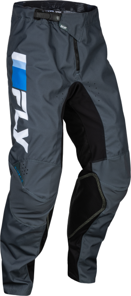 FLY RACING - YOUTH KINETIC PRIX PANTS BRIGHT BLUE/CHARCOAL/WHT SZ 18 - Image 1