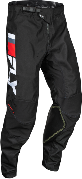 FLY RACING - YOUTH KINETIC PRIX PANTS RED/GREY/WHITE SZ 20 - Image 1