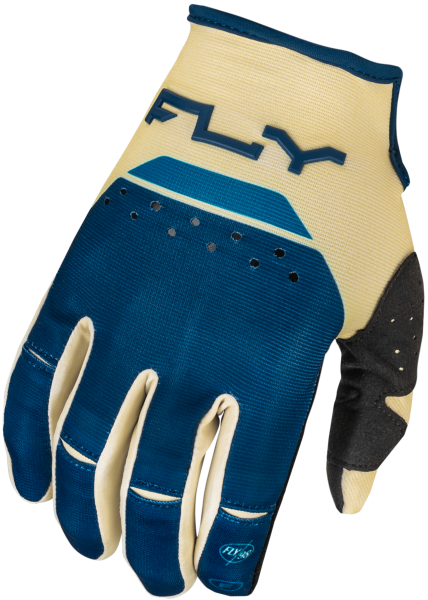 FLY RACING - YOUTH KINETIC RELOAD GLOVES IVORY/NAVY/COBALT YS - Image 1