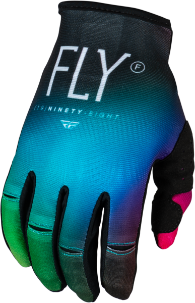 FLY RACING - YOUTH KINETIC PRODIGY GLOVES FUSCHIA/ELEC BLUE/HI-VIS YL - Image 1