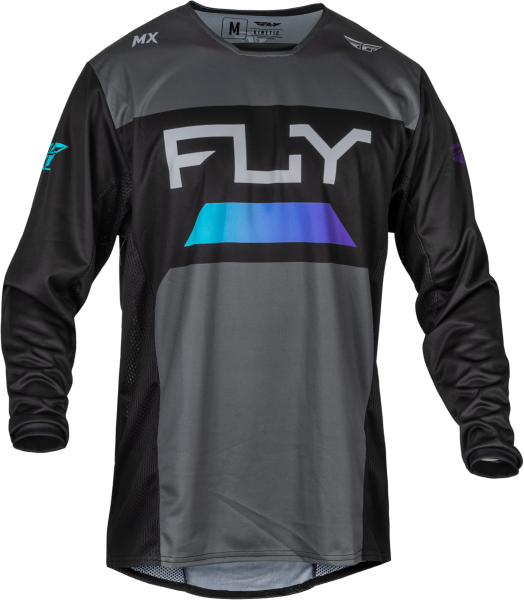 FLY RACING - KINETIC RELOAD JERSEY CHARCOAL/BLACK/BLUE IRIDIUM 2X - Image 1