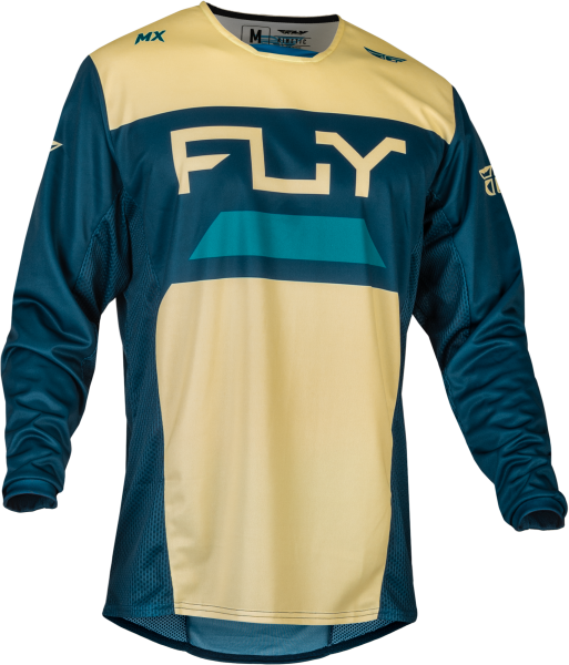 FLY RACING - KINETIC RELOAD JERSEY IVORY/NAVY/COBALT 2X - Image 1