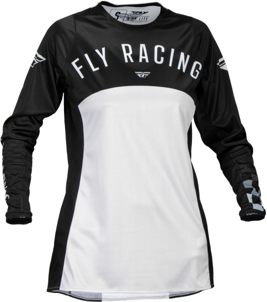 FLY RACING - WOMEN'S LITE JERSEY BLACK/LIGHT GREY 2X - Image 1