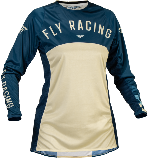 FLY RACING - WOMEN'S LITE JERSEY NAVY/IVORY 2X - Image 1