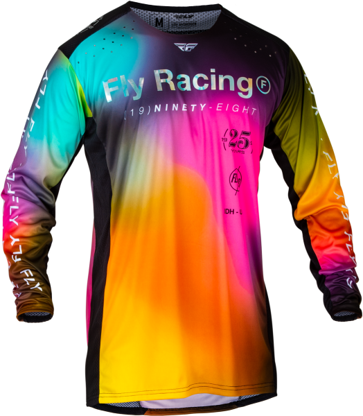 FLY RACING - LITE LE LEGACY JERSEY FUSCHIA/ELECTRIC BLU/HI-VIS 2X - Image 1