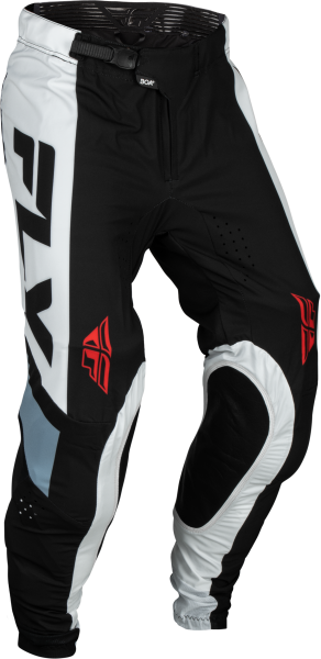 FLY RACING - YOUTH LITE PANTS BLACK/WHITE/DENIM GREY SZ 26 - Image 1