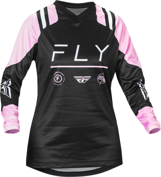 FLY RACING - WOMEN'S F-16 JERSEY BLACK/LAVENDER 2X - Image 1