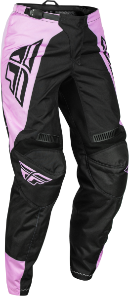 FLY RACING - WOMEN'S F-16 PANTS BLACK/LAVENDER SZ 0/02 - Image 1