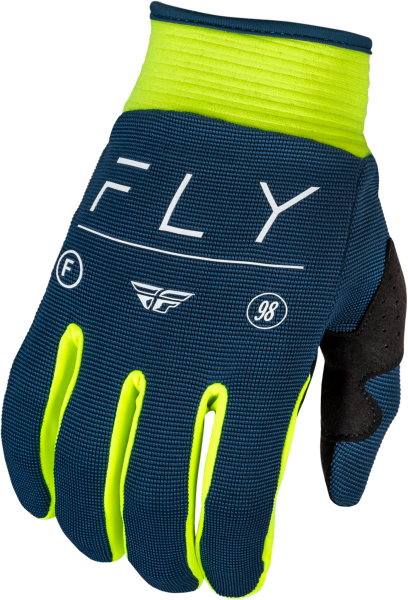 FLY RACING - F-16 GLOVES NAVY/HI-VIS/WHITE XS - Image 1