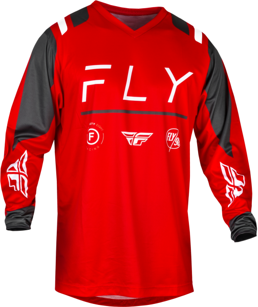 FLY RACING - F-16 JERSEY RED/CHARCOAL/WHITE 2X - Image 1